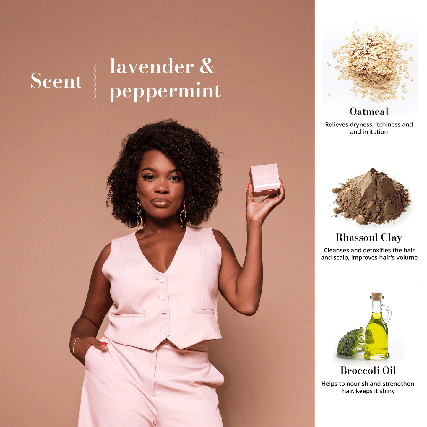 Lavender and peppermint scent - Soothe Conditioner - Vida Bars