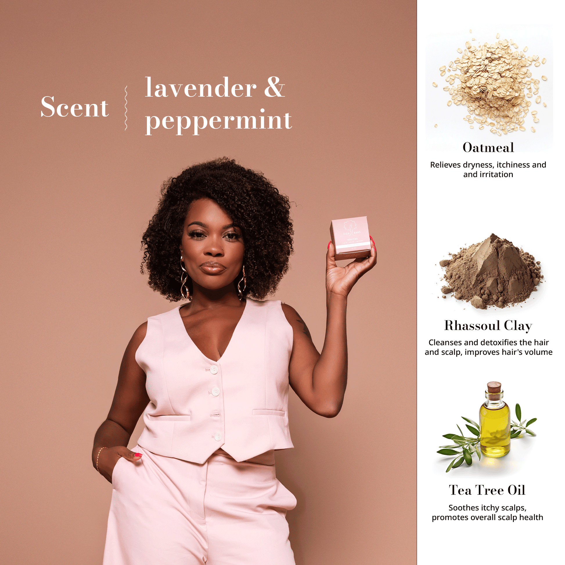 Lavender and peppermint - Soothe Shampoo - Vida Bars