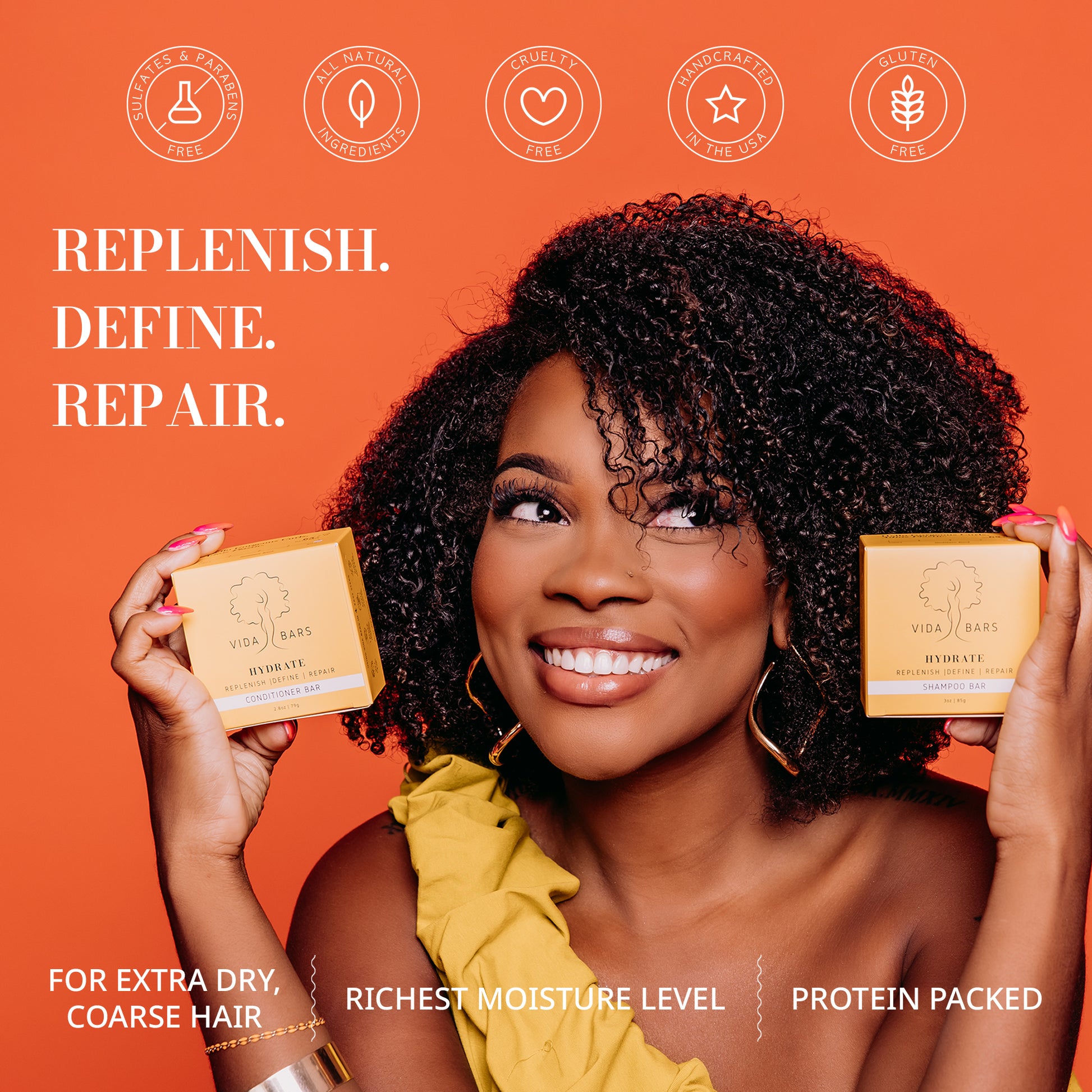 Shampoo and Conditioner - Hydrate Shampoo - Vida Bars