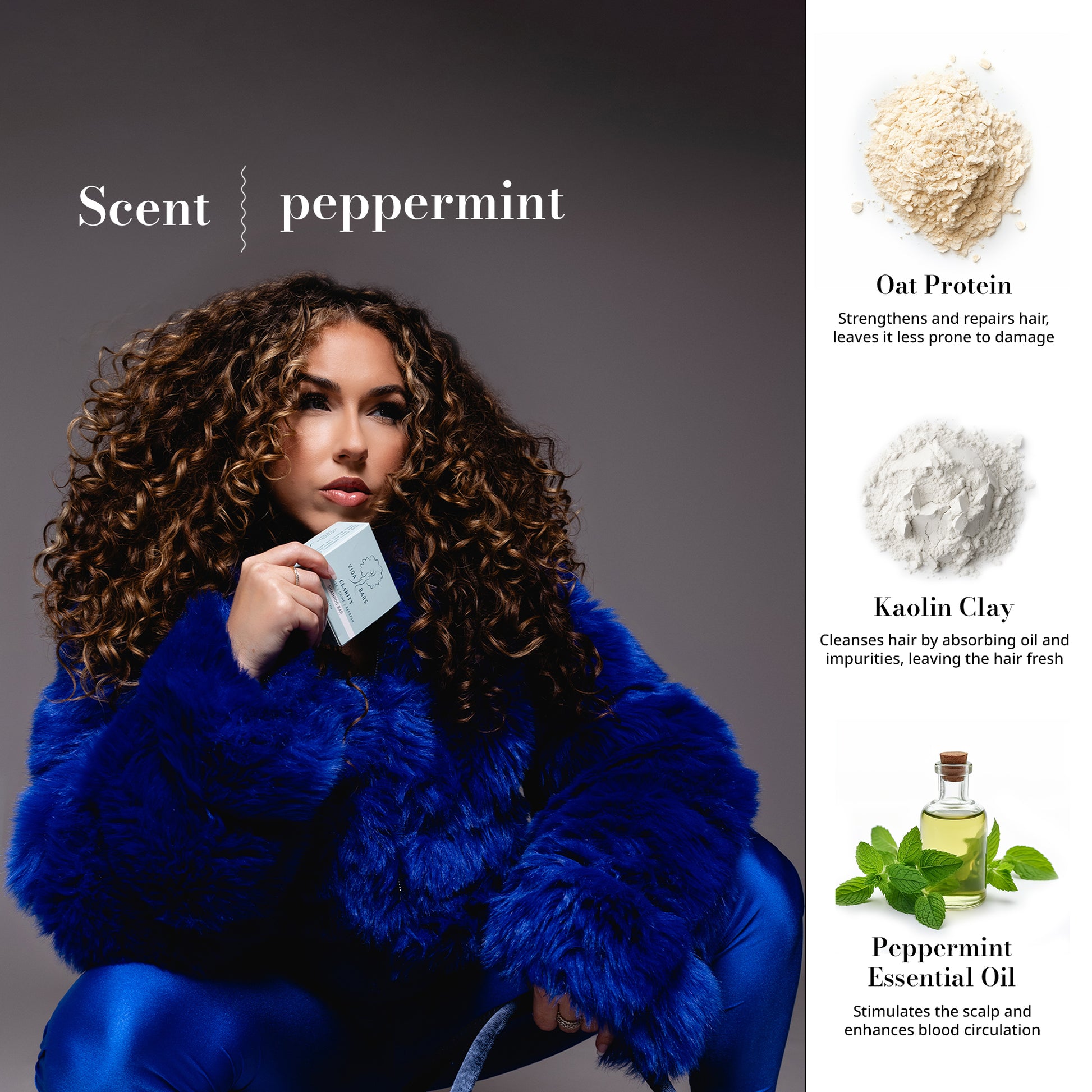 Peppermint scent - Clarity Shampoo - Vida Bars